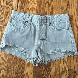 Free People light gray denim shorts!